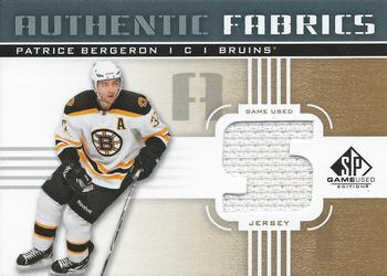 2011-12 SP Game Used - Authentic Fabrics Gold #AF-PB Patrice Bergeron Front