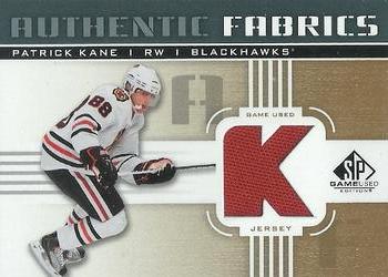 2011-12 SP Game Used - Authentic Fabrics Gold #AF-PK Patrick Kane Front