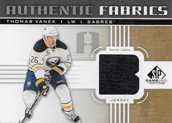 2011-12 SP Game Used - Authentic Fabrics Gold #AF-TV Thomas Vanek Front