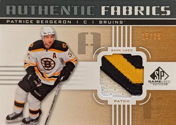 2011-12 SP Game Used - Authentic Fabrics Patches #AF-PB Patrice Bergeron Front