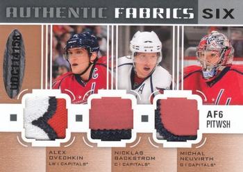 2011-12 SP Game Used - Authentic Fabrics Sixes Patches #AF6 PITWSH Sidney Crosby / Marc-Andre Fleury / Evgeni Malkin / Alexander Ovechkin / Nicklas Backstrom / Michal Neuvirth Back