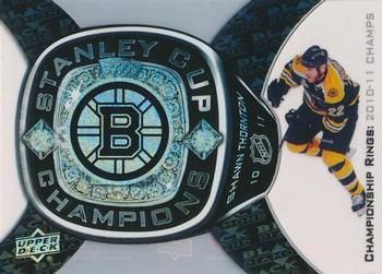 2011-12 Upper Deck Black Diamond - Boston Bruins Championship Rings #CRB-20 Shawn Thornton Front