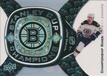 2011-12 Upper Deck Black Diamond - Boston Bruins Championship Rings #CRB-21 Shane Hnidy Front