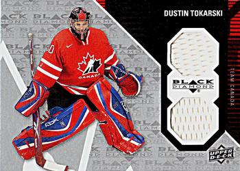 2011-12 Upper Deck Black Diamond - Dual Jerseys #09TC-DT Dustin Tokarski Front