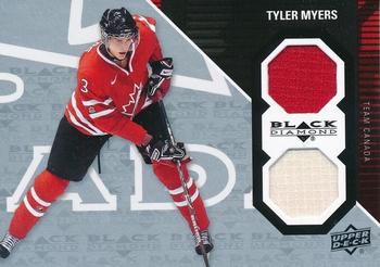2011-12 Upper Deck Black Diamond - Dual Jerseys #09TC-TM Tyler Myers Front