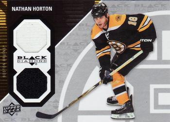 2011-12 Upper Deck Black Diamond - Dual Jerseys #BOS-NH Nathan Horton Front