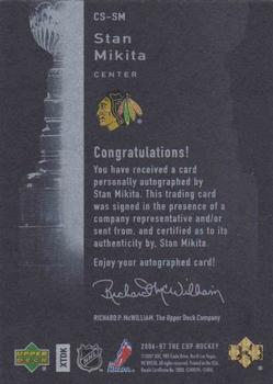 2006-07 Upper Deck The Cup - Stanley Cup Signatures #CS-SM Stan Mikita Back
