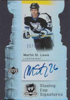 2006-07 Upper Deck The Cup - Stanley Cup Signatures #CS-ST Martin St. Louis Front