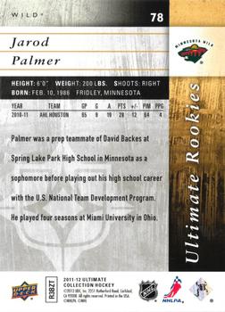 2011-12 Upper Deck Ultimate Collection #78 Jarod Palmer Back