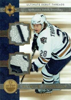 2006-07 Upper Deck Ultimate Collection - Ultimate Debut Threads Patches #DJ-PT Patrick Thoresen Front