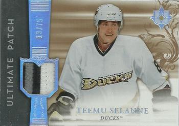 2006-07 Upper Deck Ultimate Collection - Patches #UJ-TS Teemu Selanne Front