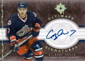 2006-07 Upper Deck Ultimate Collection - Signatures #US-GB Gilbert Brule Front