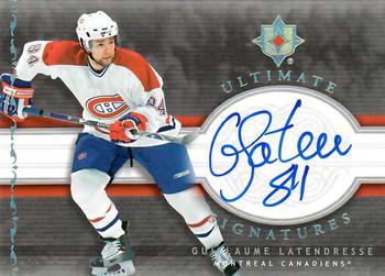 2006-07 Upper Deck Ultimate Collection - Signatures #US-GL Guillaume Latendresse Front