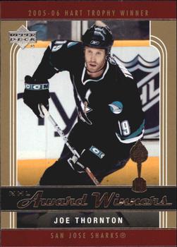 2006-07 Upper Deck - NHL Award Winners #AW1 Joe Thornton Front