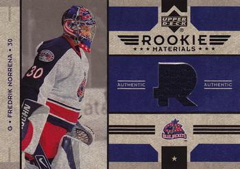 2006-07 Upper Deck - Rookie Materials #RM-NO Fredrik Norrena Front