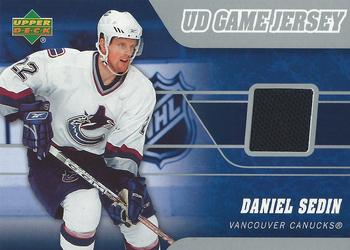 2006-07 Upper Deck - Game Jerseys #J2-DS Daniel Sedin Front