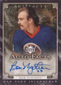 2006-07 Upper Deck Artifacts - Auto-Facts #AF-BN Bob Nystrom Front