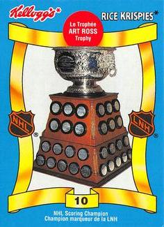 1992 Kellogg's NHL Trophies #10 Art Ross Trophy Front