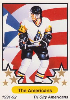 1991-92 7th Inning Sketch WHL - Teams #W13 Tri-City Americans Front