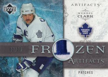 2006-07 Upper Deck Artifacts - Frozen Artifacts Patches Blue #FA-WC Wendel Clark Front