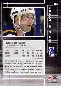 2001-02 Be a Player Memorabilia - Toronto Spring Expo Ruby #296 Pierre Turgeon Back