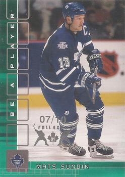 2001-02 Be a Player Memorabilia - Toronto Fall Expo Emerald #298 Mats Sundin Front