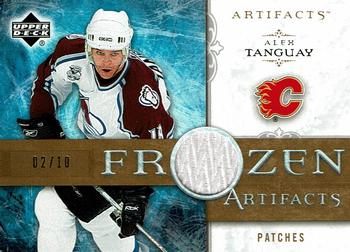 2006-07 Upper Deck Artifacts - Frozen Artifacts Patches Gold #FA-AT Alex Tanguay Front