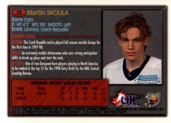 1998 Bowman Chrome CHL #22 Martin Skoula Back