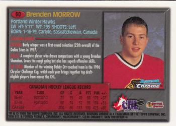 1998 Bowman Chrome CHL #60 Brenden Morrow Back