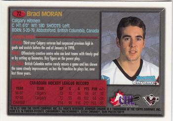 1998 Bowman Chrome CHL #72 Brad Moran Back