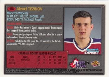 1998 Bowman Chrome CHL #118 Alexei Tezikov Back