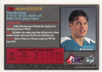 1998 Bowman Chrome CHL #120 Adam Borzecki Back