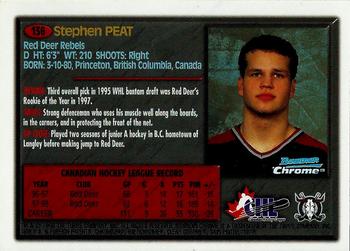 1998 Bowman Chrome CHL #136 Stephen Peat Back