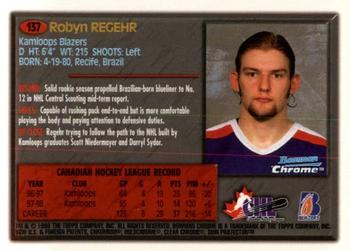 1998 Bowman Chrome CHL #137 Robyn Regehr Back