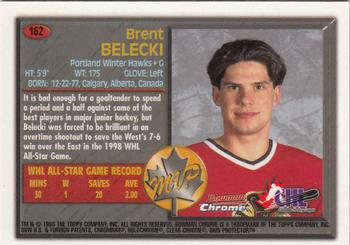 1998 Bowman Chrome CHL #162 Brent Belecki Back