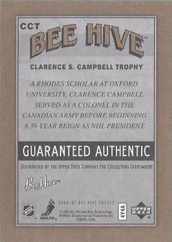 2006-07 Upper Deck Beehive - Gold #CCT Clarence S. Campbell Trophy Back