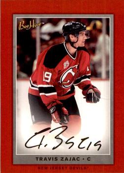 2006-07 Upper Deck Beehive - Red Facsimile Signatures #133 Travis Zajac Front