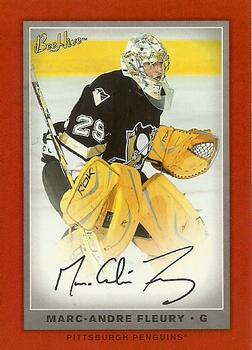 2006-07 Upper Deck Beehive - Red Facsimile Signatures #21 Marc-Andre Fleury Front