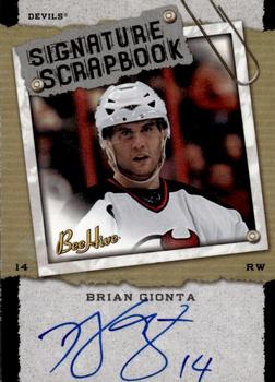 2006-07 Upper Deck Beehive - Signature Scrapbook #SS-BG Brian Gionta Front