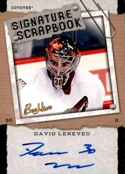 2006-07 Upper Deck Beehive - Signature Scrapbook #SS-DL David Leneveu Front
