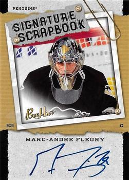 2006-07 Upper Deck Beehive - Signature Scrapbook #SS-MF Marc-Andre Fleury Front