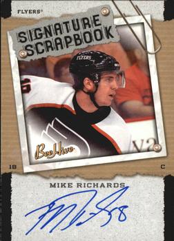 2006-07 Upper Deck Beehive - Signature Scrapbook #SS-MR Mike Richards Front