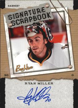 2006-07 Upper Deck Beehive - Signature Scrapbook #SS-RM Ryan Miller Front