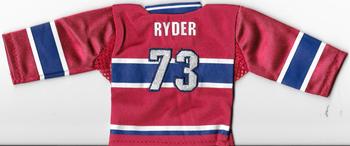 2006-07 Upper Deck Mini Jersey - Jerseys #MR Michael Ryder Back