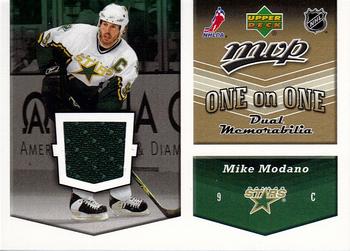 2006-07 Upper Deck MVP - One on One Dual Memorabilia #OJ-MT Mike Modano / Pierre Turgeon Front