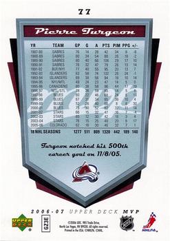 2006-07 Upper Deck MVP - Super Scripts #77 Pierre Turgeon Back