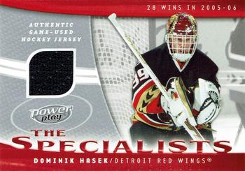 2006-07 Upper Deck Power Play - The Specialists #S-DH Dominik Hasek Front