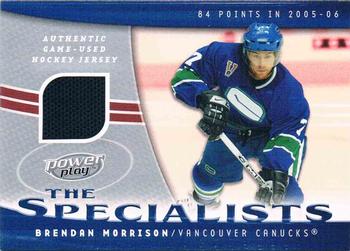 2006-07 Upper Deck Power Play - The Specialists #S-MO Brendan Morrison Front