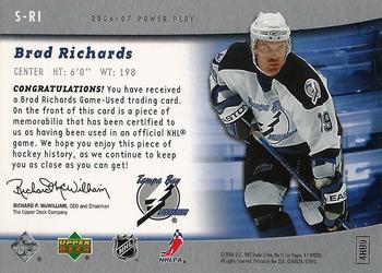 2006-07 Upper Deck Power Play - The Specialists #S-RI Brad Richards Back