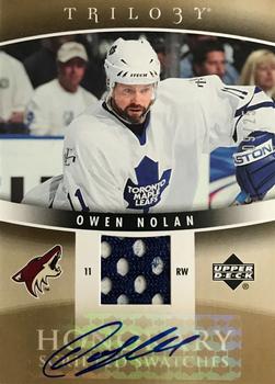 2006-07 Upper Deck Trilogy - Honorary Scripted Swatches #HSS-ON Owen Nolan Front